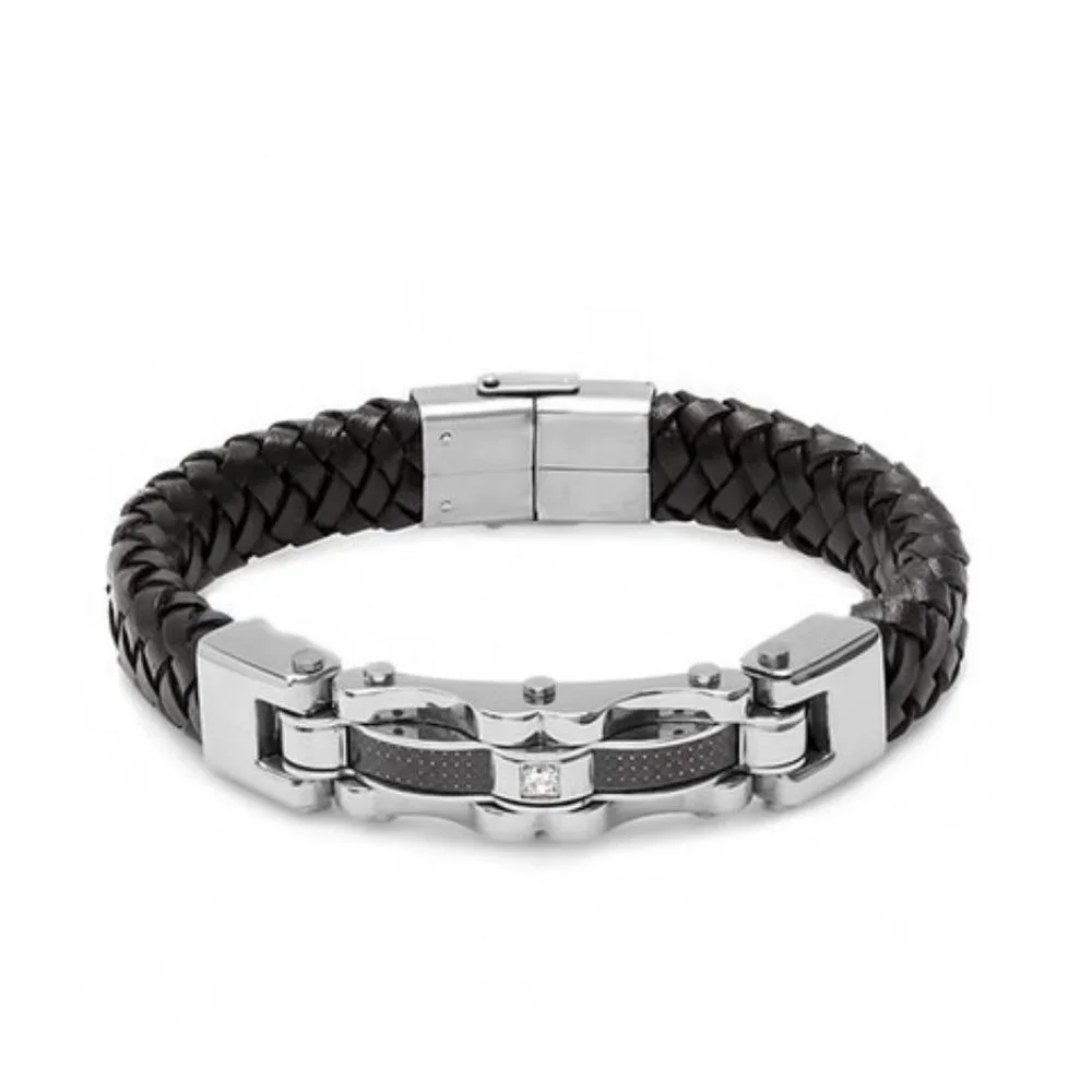 STEELTIME  Bicycle Chain Accent Bracelet